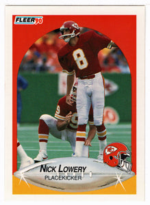 Nick Lowery - Kansas City Chiefs (NFL Football Card) 1990 Fleer # 202 Mint