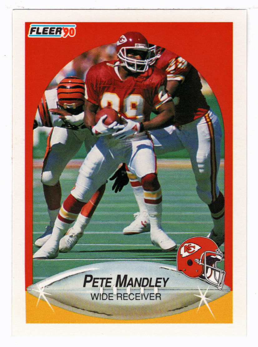 Pete Mandley - Kansas City Chiefs (NFL Football Card) 1990 Fleer # 204 Mint