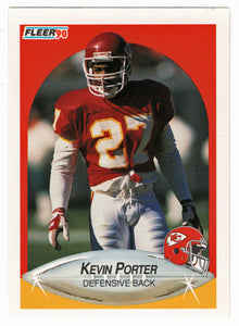 Kevin Porter RC - Kansas City Chiefs (NFL Football Card) 1990 Fleer # 208 Mint