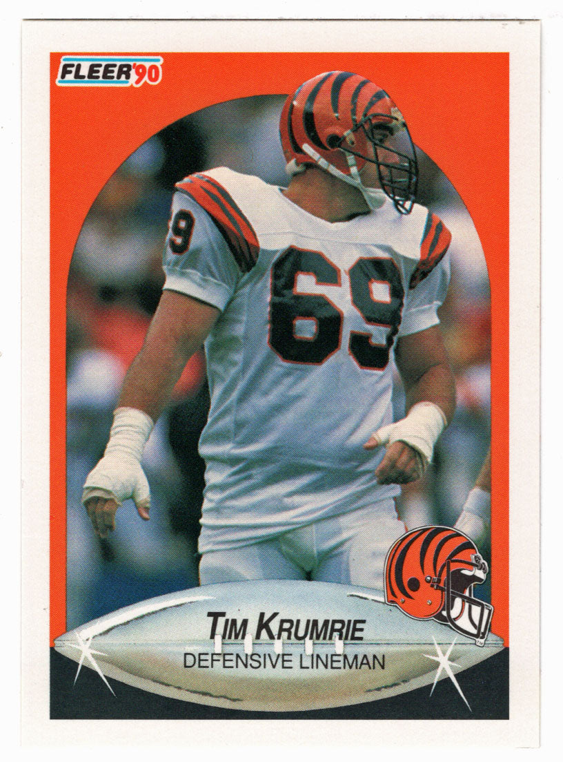 Tim Krumrie - Cincinnati Bengals (NFL Football Card) 1990 Fleer # 218 Mint