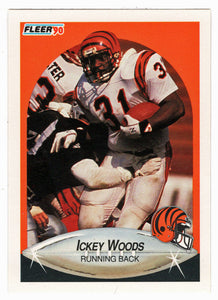 Ickey Woods - Cincinnati Bengals (NFL Football Card) 1990 Fleer # 223 Mint
