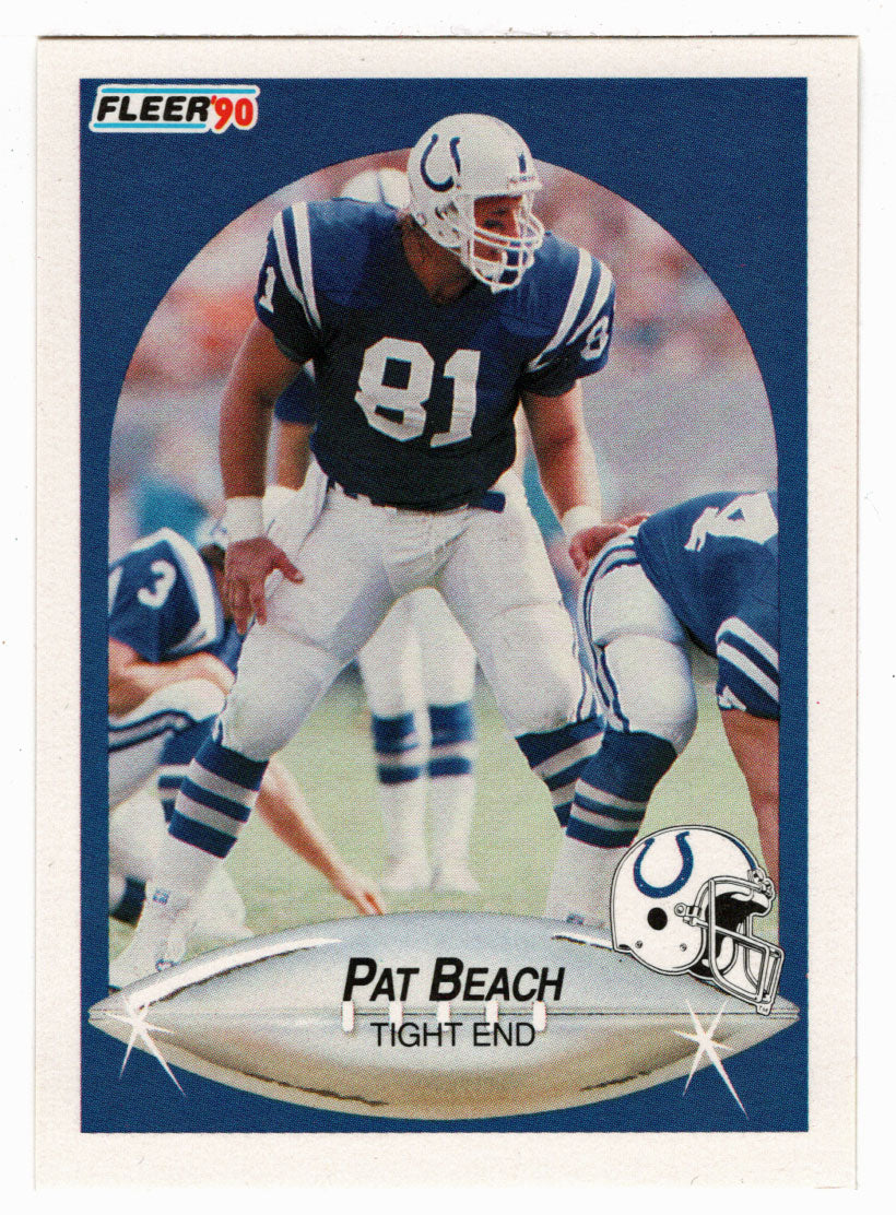 Pat Beach - Indianapolis Colts (NFL Football Card) 1990 Fleer # 227 Mint