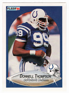 Donnell Thompson - Indianapolis Colts (NFL Football Card) 1990 Fleer # 233 Mint