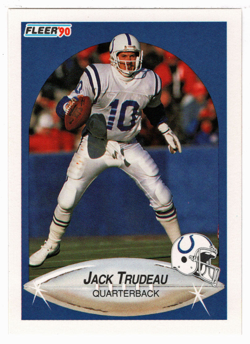 Jack Trudeau - Indianapolis Colts (NFL Football Card) 1990 Fleer # 234 Mint