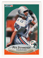 Pete Stoyanovich - Miami Dolphins (NFL Football Card) 1990 Fleer # 248 Mint