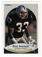 Eddie Anderson RC - Los Angeles Raiders (NFL Football Card) 1990 Fleer # 250 Mint