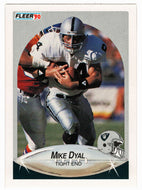Mike Dyal RC - Los Angeles Raiders (NFL Football Card) 1990 Fleer # 252 Mint