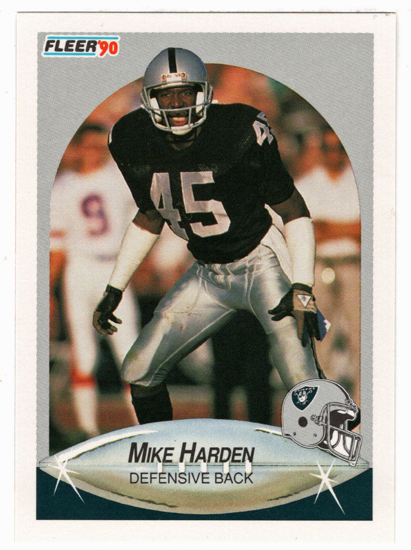 Mike Harden - Los Angeles Raiders (NFL Football Card) 1990 Fleer