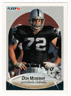Don Mosebar - Los Angeles Raiders (NFL Football Card) 1990 Fleer # 258 Mint