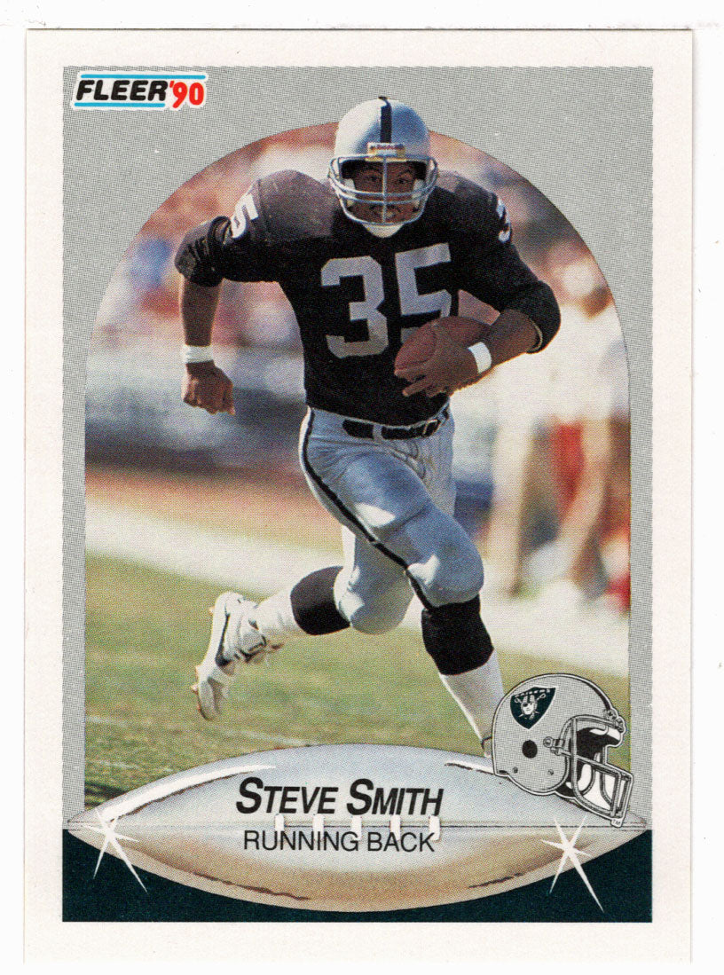 Steve Smith - Los Angeles Raiders (NFL Football Card) 1990 Fleer # 260 Mint
