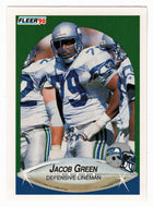Jacob Green - Seattle Seahawks (NFL Football Card) 1990 Fleer # 266 Mint
