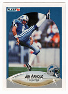 Jim Arnold - Seattle Seahawks (NFL Football Card) 1990 Fleer # 275 Mint