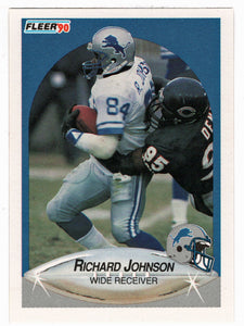 Richard Johnson - Detroit Lions (NFL Football Card) 1990 Fleer # 281 Mint