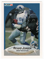 Richard Johnson - Detroit Lions (NFL Football Card) 1990 Fleer # 281 Mint
