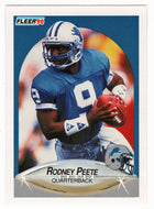Rodney Peete - Detroit Lions (NFL Football Card) 1990 Fleer # 283 Mint