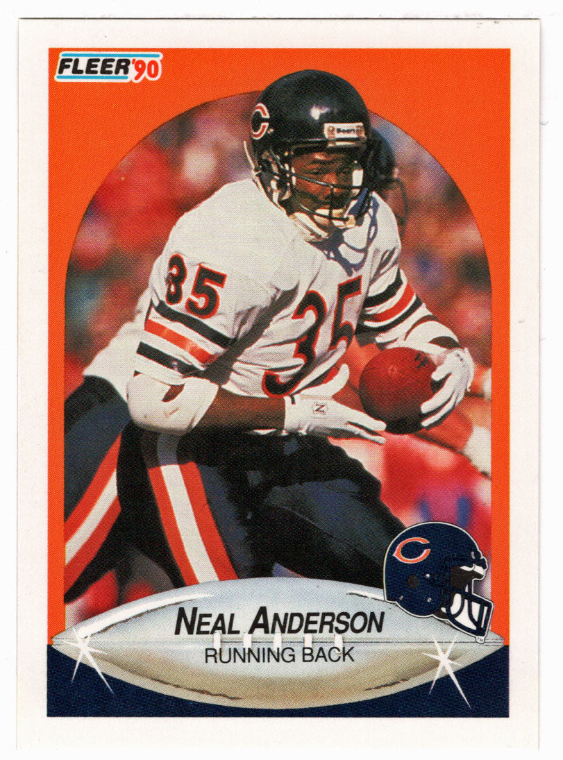 Neal Anderson - Chicago Bears (NFL Football Card) 1990 Fleer # 288 Mint