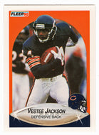 Vestee Jackson - Chicago Bears (NFL Football Card) 1990 Fleer # 295 Mint