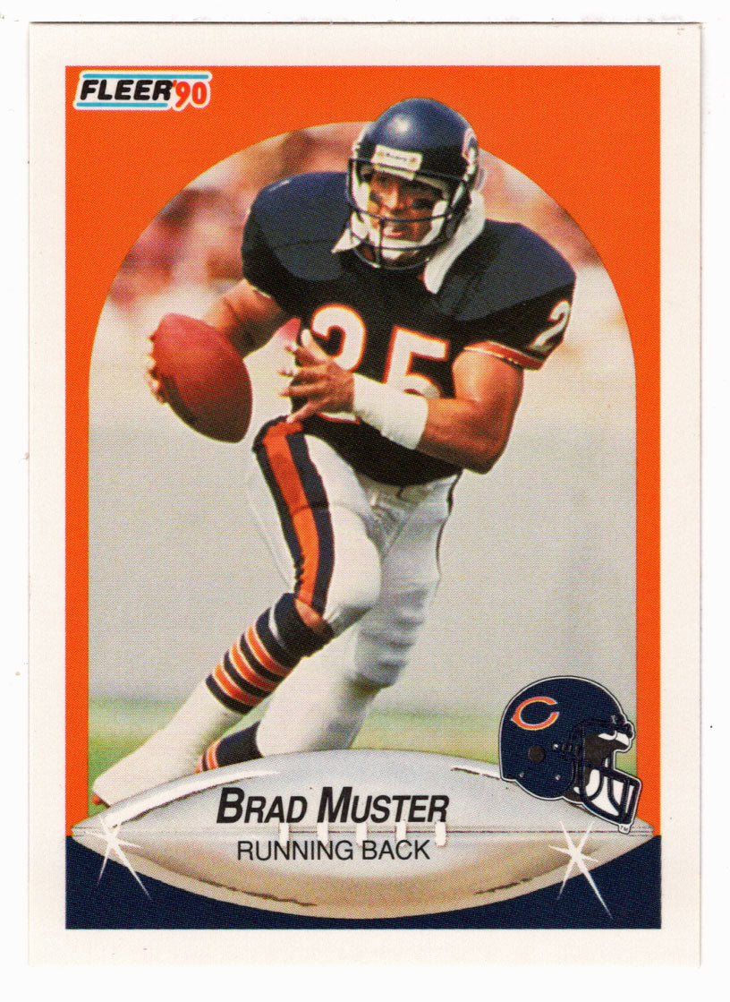 Brad Muster - Chicago Bears (NFL Football Card) 1990 Fleer # 298 Mint