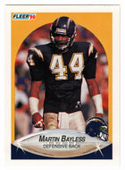 Martin Bayless RC - San Diego Chargers (NFL Football Card) 1990 Fleer # 304 Mint