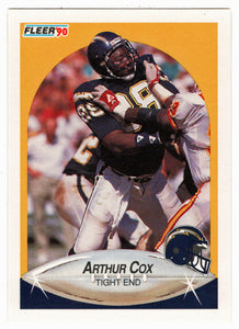Arthur Cox - San Diego Chargers (NFL Football Card) 1990 Fleer # 307 Mint