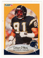 Leslie O'Neal - San Diego Chargers (NFL Football Card) 1990 Fleer # 312 Mint