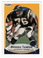 Broderick Thompson RC - San Diego Chargers (NFL Football Card) 1990 Fleer # 315 Mint