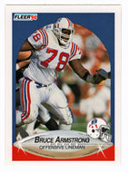 Bruce Armstrong - New England Patriots (NFL Football Card) 1990 Fleer # 317 Mint