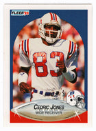 Cedric Jones RC - New England Patriots (NFL Football Card) 1990 Fleer # 321 Mint