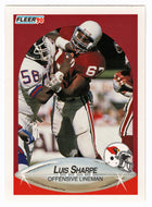 Luis Sharpe - Phoenix Cardinals (NFL Football Card) 1990 Fleer # 338 Mint