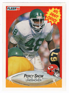 Percy Snow RC - Phoenix Cardinals - NFL Draft Choice (NFL Football Card) 1990 Fleer # 342 Mint