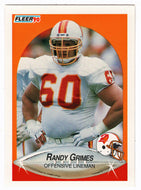Randy Grimes - Tampa Bay Buccaneers (NFL Football Card) 1990 Fleer # 344 Mint
