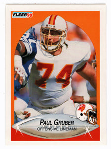 Paul Gruber - Tampa Bay Buccaneers (NFL Football Card) 1990 Fleer # 345 Mint