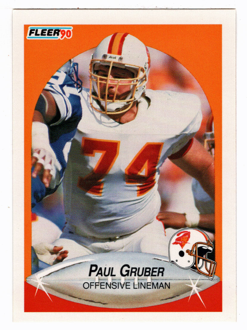 Paul Gruber - Tampa Bay Buccaneers (NFL Football Card) 1990 Fleer # 345 Mint