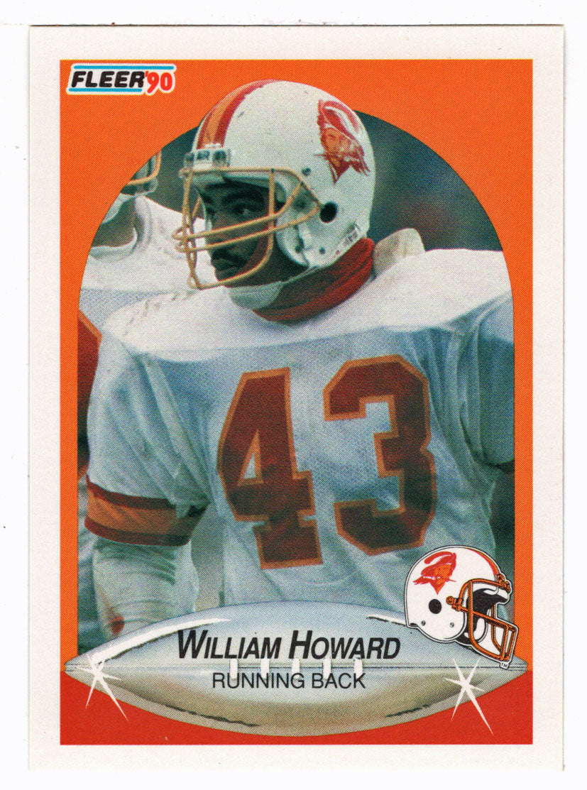 William Howard - Tampa Bay Buccaneers (NFL Football Card) 1990 Fleer # 349 Mint