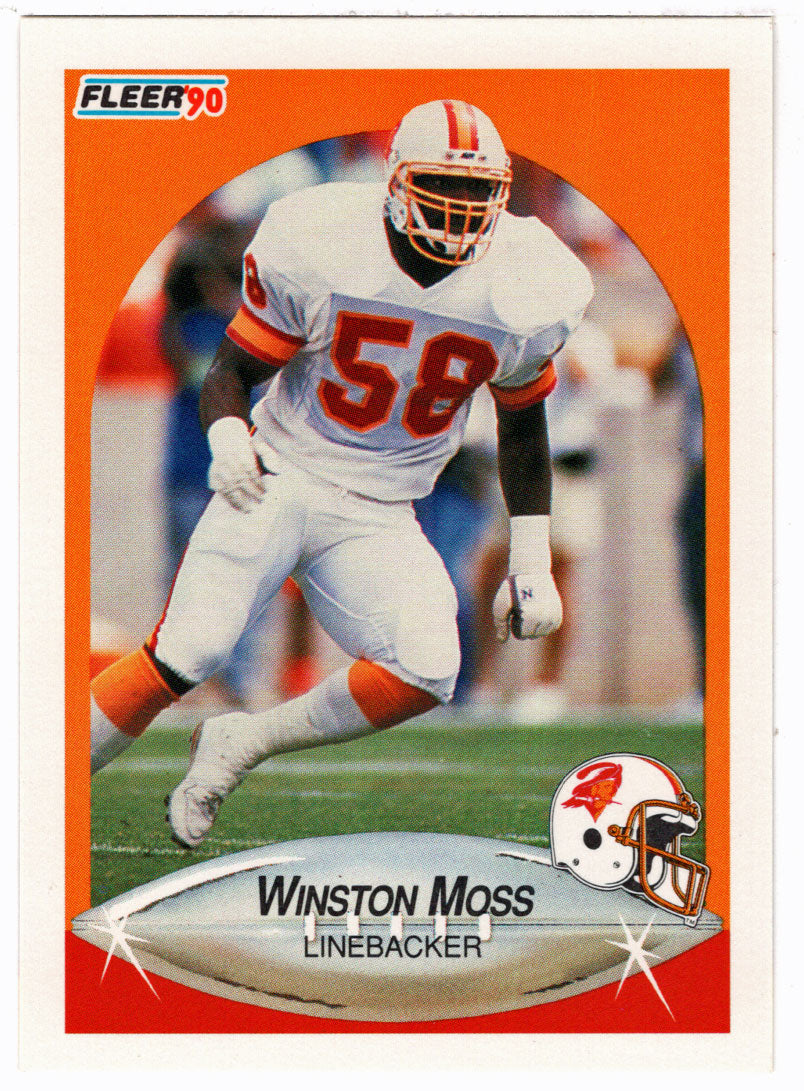 Winston Moss RC - Tampa Bay Buccaneers (NFL Football Card) 1990 Fleer # 352 Mint
