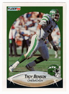 Troy Benson - New York Jets (NFL Football Card) 1990 Fleer # 358 Mint
