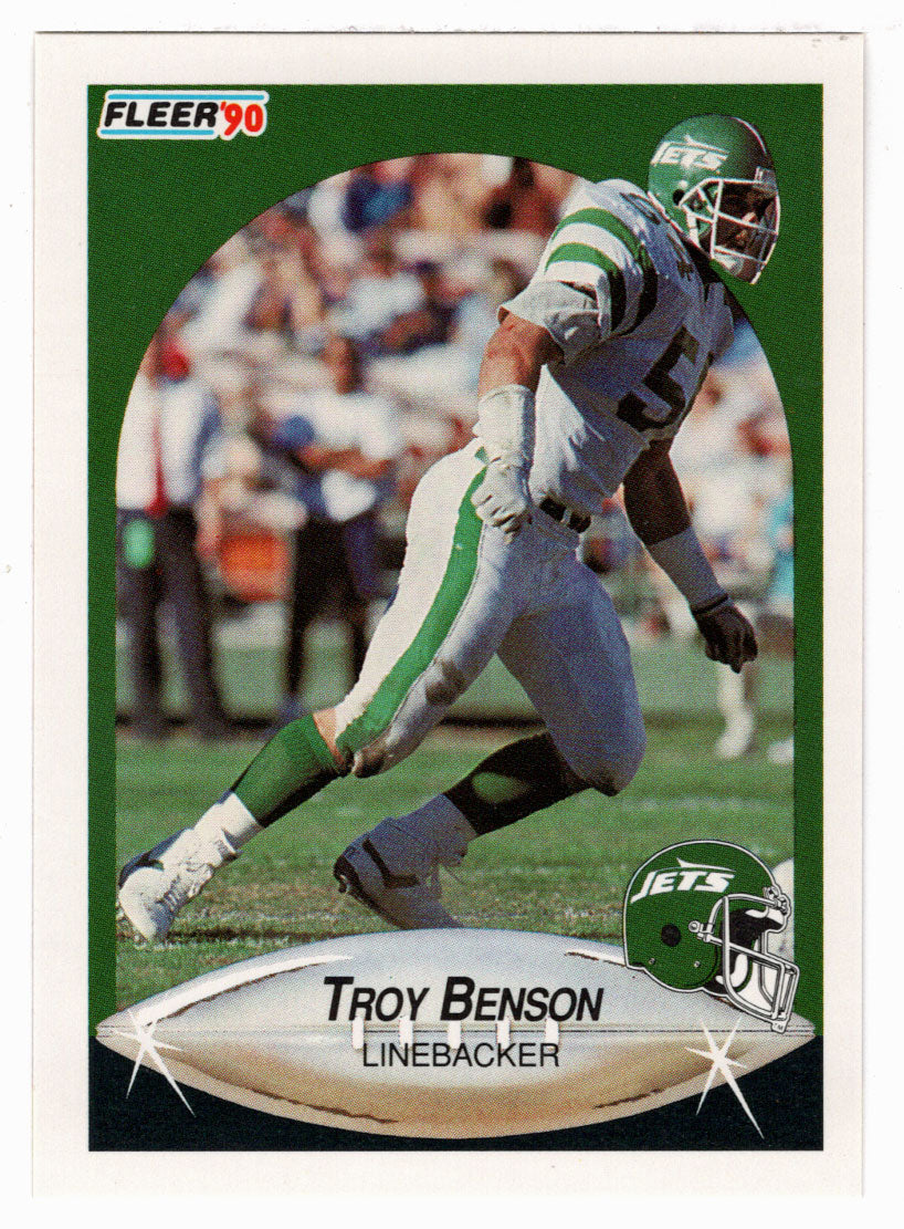 Troy Benson - New York Jets (NFL Football Card) 1990 Fleer # 358 Mint