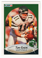Tony Eason - New York Jets (NFL Football Card) 1990 Fleer # 360 Mint