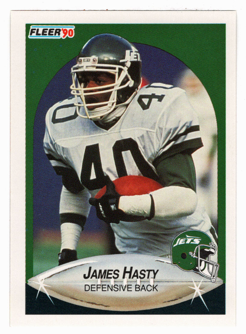 James Hasty - New York Jets (NFL Football Card) 1990 Fleer # 361 Mint
