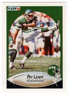 Pat Leahy - New York Jets (NFL Football Card) 1990 Fleer # 364 Mint