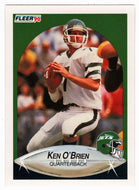 Ken O'Brien - New York Jets (NFL Football Card) 1990 Fleer # 367 Mint