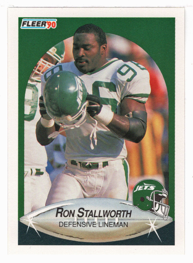 Ron Stallworth - New York Jets (NFL Football Card) 1990 Fleer # 368 Mint