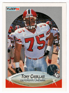 Tony Casillas - Atlanta Falcons (NFL Football Card) 1990 Fleer # 372 Mint
