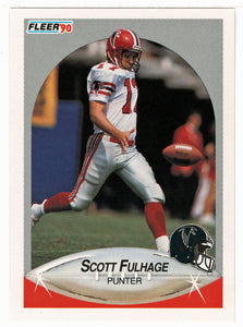 Scott Funhage - Atlanta Falcons (NFL Football Card) 1990 Fleer # 376 Mint
