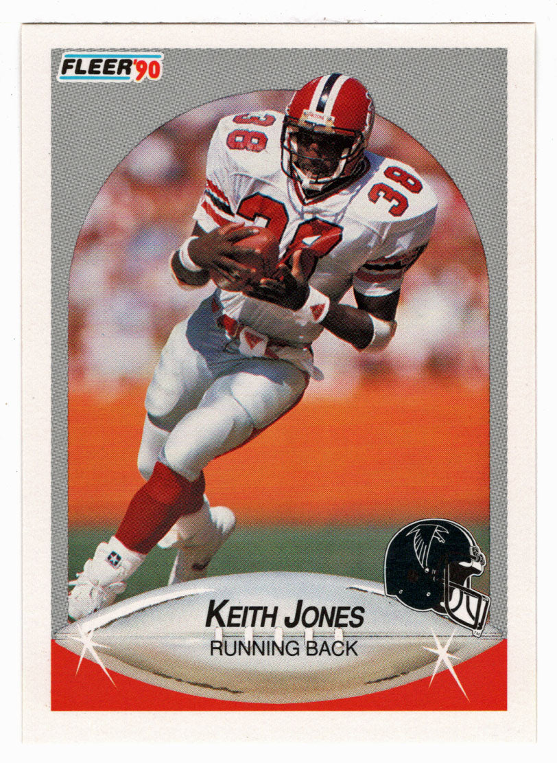 Keith Jones - Atlanta Falcons (NFL Football Card) 1990 Fleer # 379 Mint