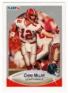 Chris Miller - Atlanta Falcons (NFL Football Card) 1990 Fleer # 381 Mint