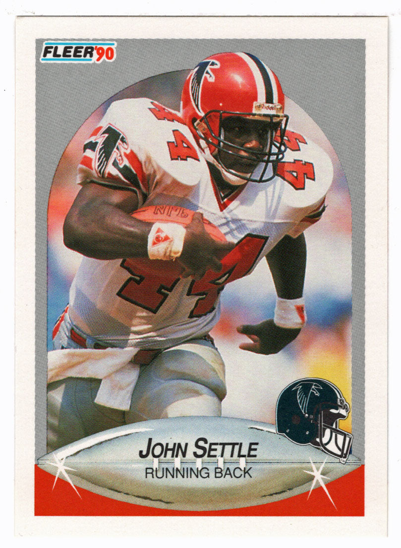 John Settle - Atlanta Falcons (NFL Football Card) 1990 Fleer # 383 Mint