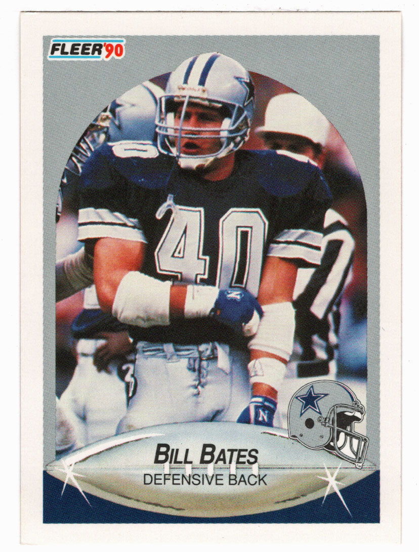 Bill Bates - Dallas Cowboys (NFL Football Card) 1990 Fleer # 385