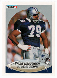 Willie Broughton - Dallas Cowboys (NFL Football Card) 1990 Fleer # 386 Mint
