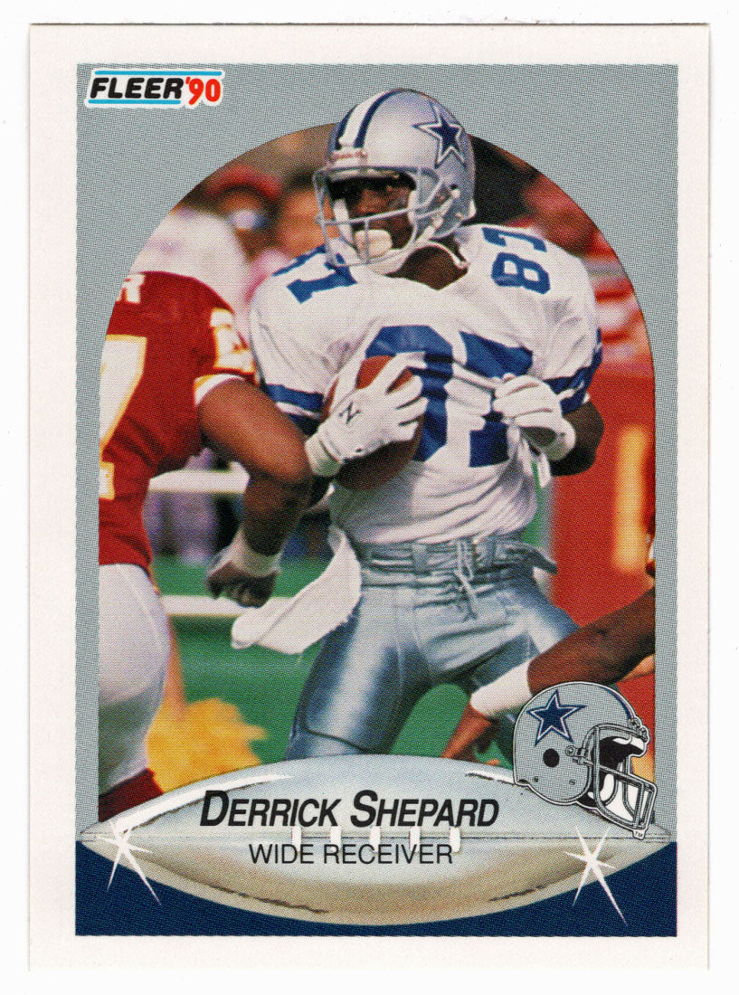 Derrick Shepard RC - Dallas Cowboys (NFL Football Card) 1990 Fleer # 395 Mint
